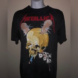 Metallica 1987 Size L Damaged Inc. Tour Honesty Is My Only Excuse